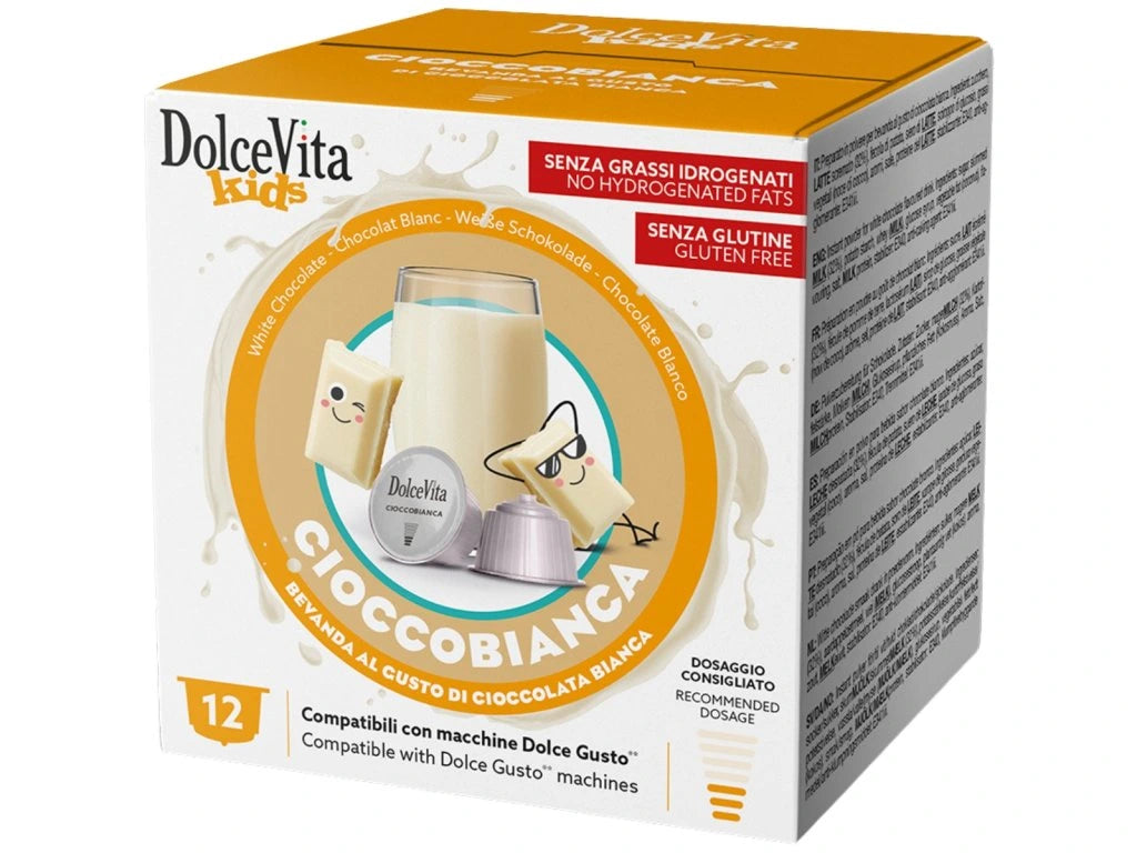 Dolce Gusto 12 kapsül için Dolce Vita Beyaz Çikolata