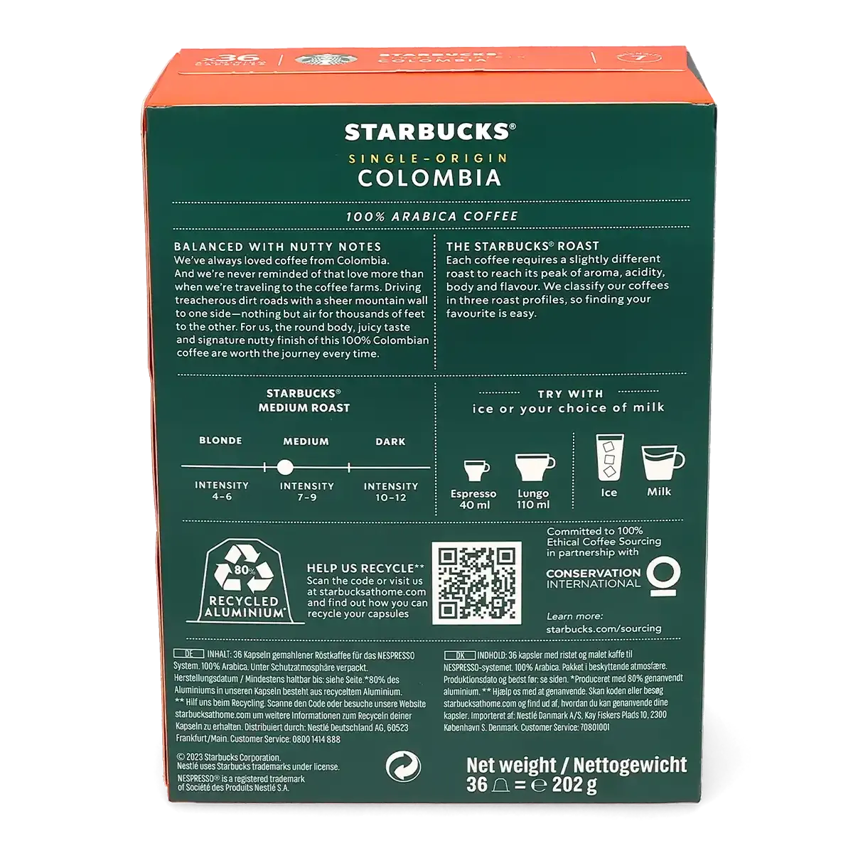 Kolombiya 36 Starbucks® by Nespresso® kapsülü