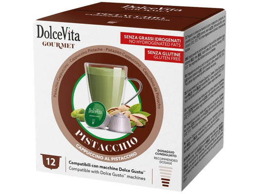 Dolce Gusto 12 kapsül için Dolce Vita Cappuccino Fıstık