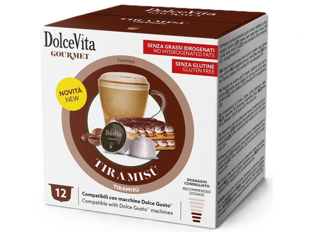 Dolce Gusto için Dolce Vita Cappuccino Tiramisu 12 kapsül