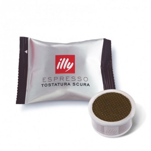 Illy kahve kapsülü - koyu kavrulmuş espresso - 100 adet.