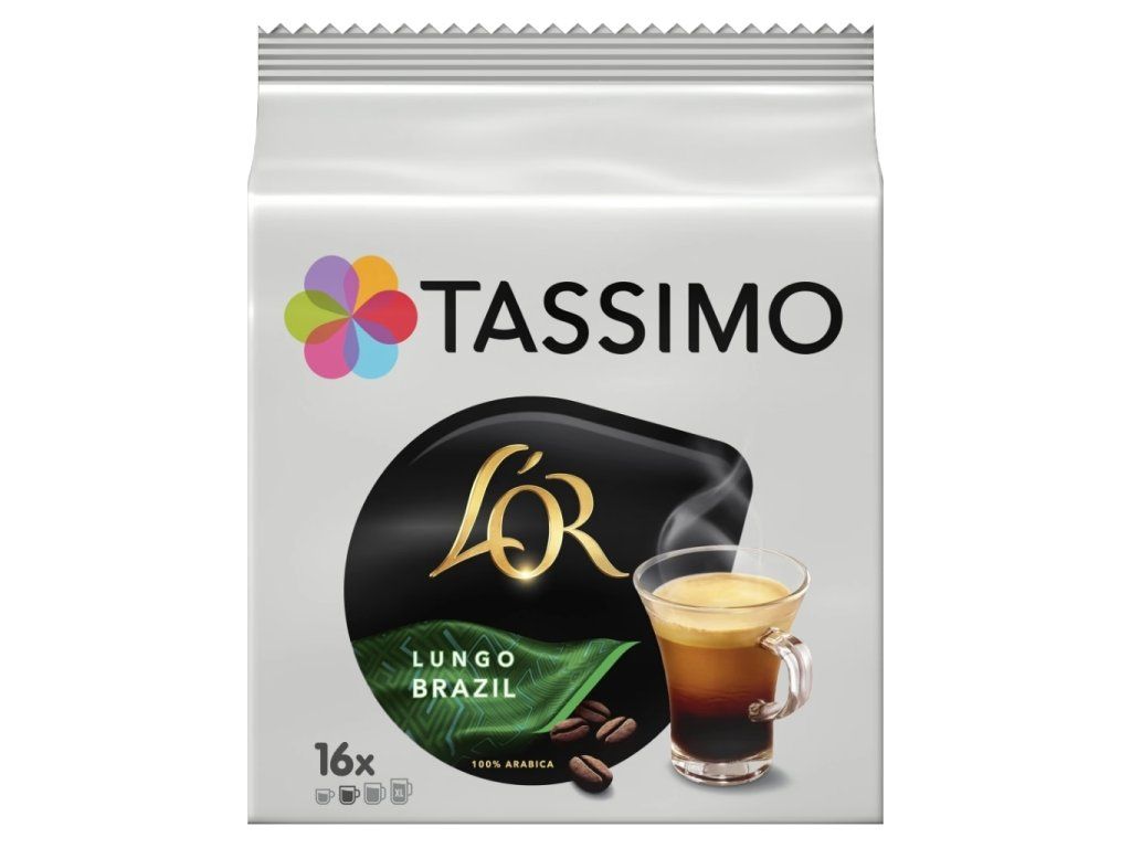 Tassimo L'OR Café Lungo Brezilya kapsülleri 16 adet
