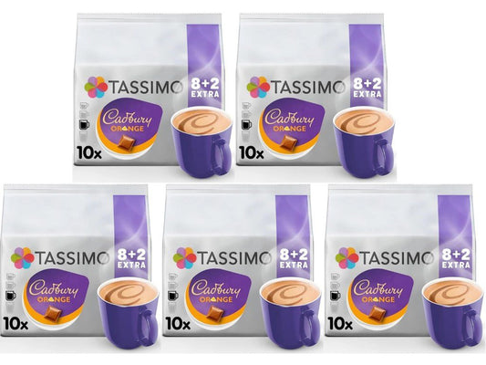 Sıcak çikolata Tassimo Cadbury Portakal 8'li kutu 5'li paket