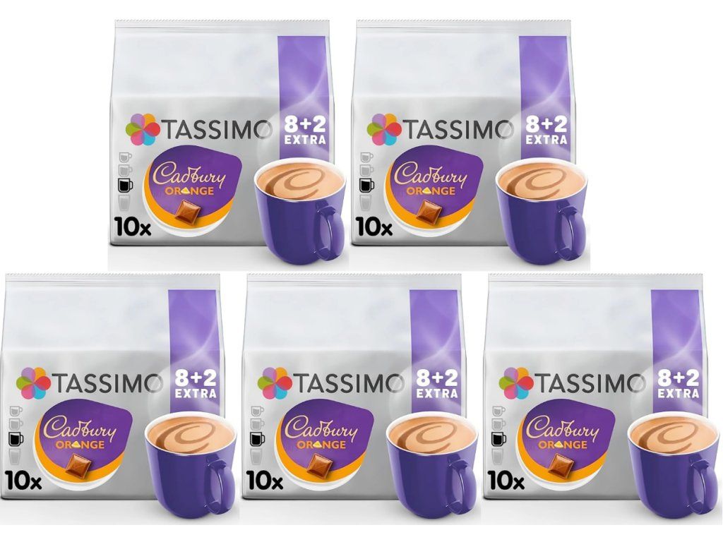 Sıcak çikolata Tassimo Cadbury Portakal 8'li kutu 5'li paket