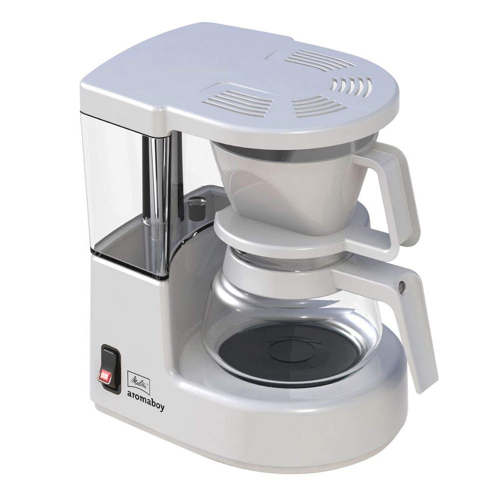 Melitta Aromaboy – kleine Filterkaffeemaschine mit Glaskanne, für bis zu 2 Tassen Kaffee, in Schwarz