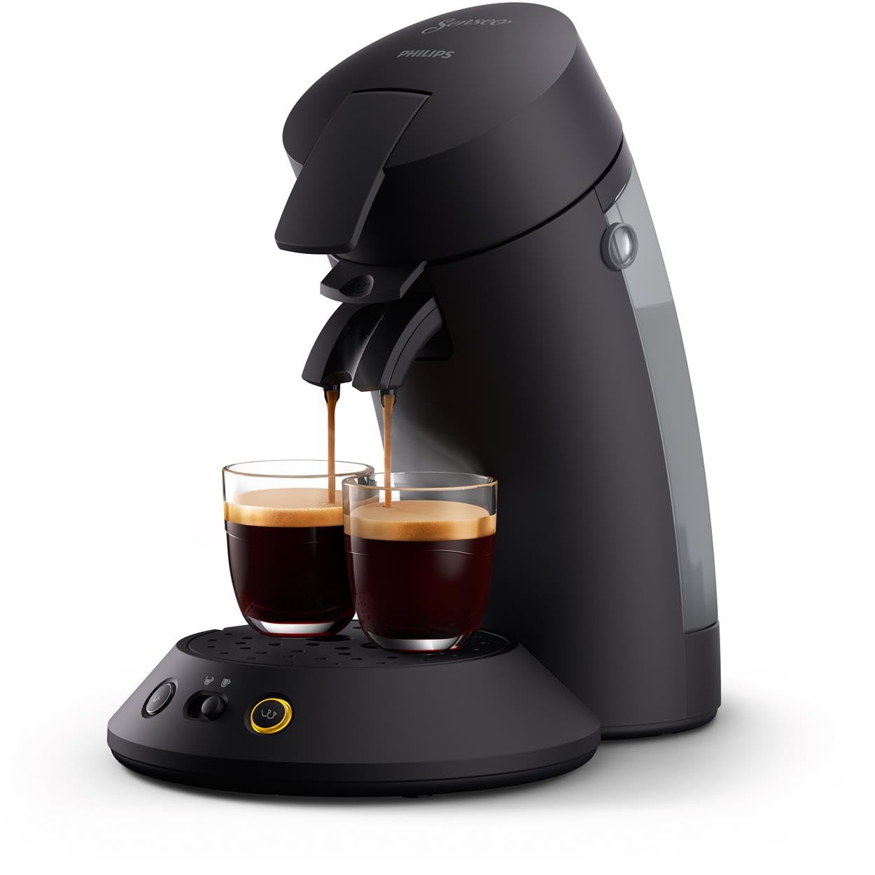 Philips Senseo Original Plus Coffee Pad Machine, Coffee Strength Selection, Coffee Boost Technology, Recycled Plastic, Blue Pavone (CSA210/00)