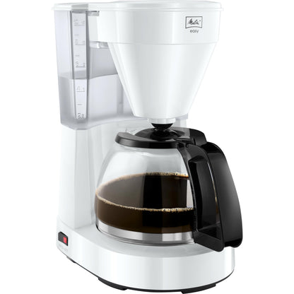 Melitta Easy – Çıkarılabilir döner filtreli kahve makinesi, cam sürahi ve damlama durduruculu filtre kahve makinesi, 10 fincana kadar kahve için, siyah
