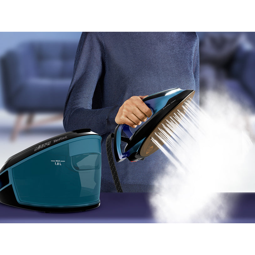 TEFAL EXPRESS VISION SV8151 LED Aydınlatmalı Ütü Merkezi, 500 g/dk'ya kadar, 2800 W, 7.0 bar