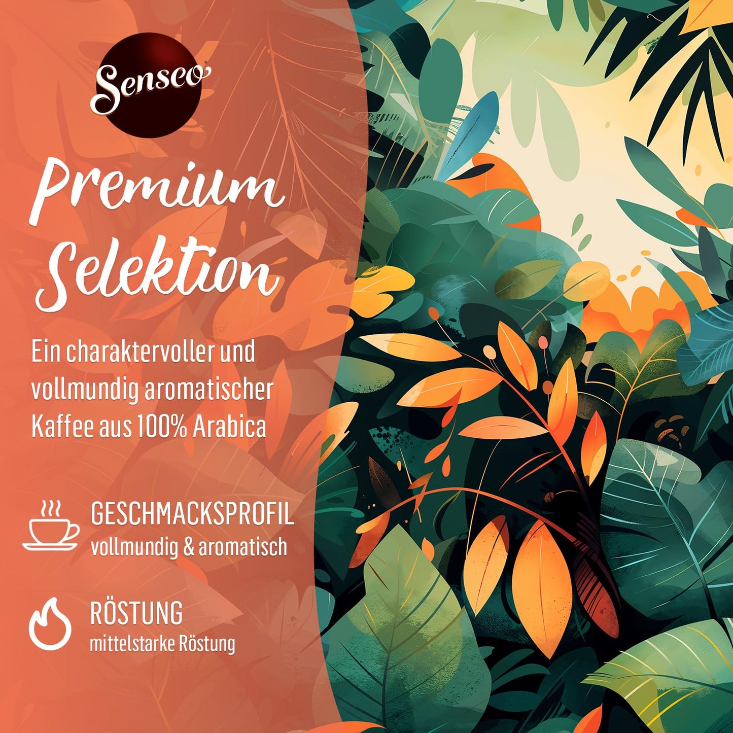 Senseo Pads Premium Selection, 5 x 16 Drinks, 80 Coffee Pods