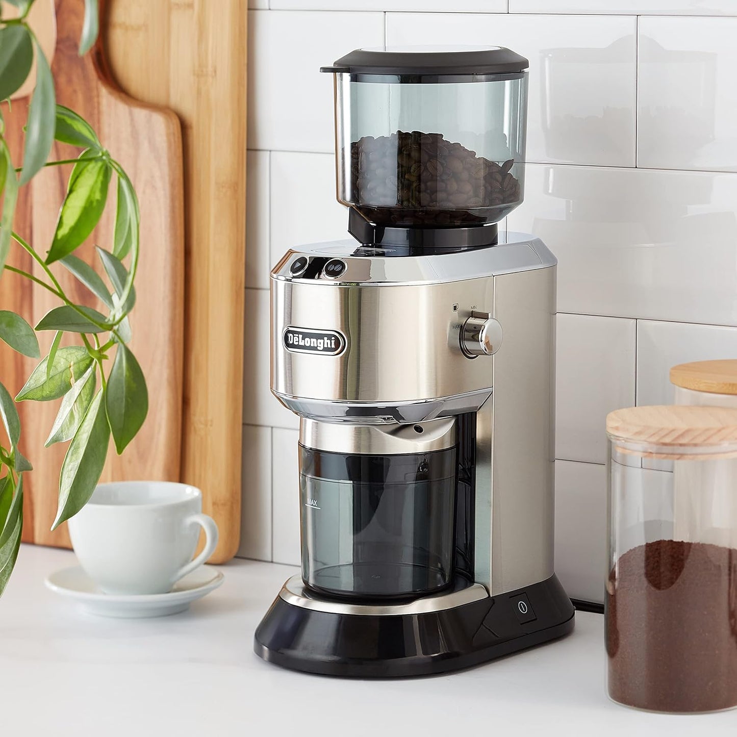 De'Longhi KG 521.M Electric Coffee Grinder, Silver