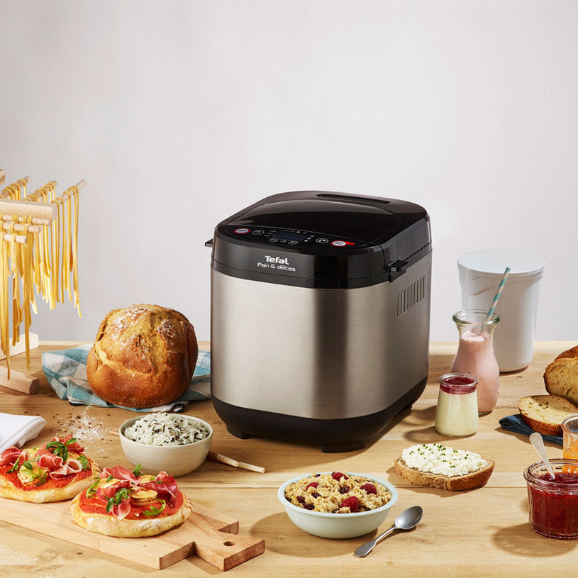 TEFAL PAIN ET DELICE PF240E38 720 W Ekmek Makinesi, Gri/Siyah, Program Sayısı: 20