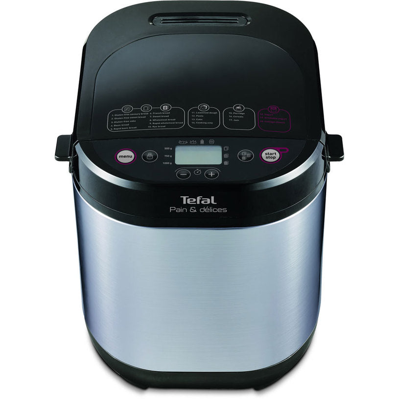 TEFAL PAIN ET DELICE PF240E38 720 W Ekmek Makinesi, Gri/Siyah, Program Sayısı: 20