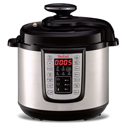 BASINÇLI ÇOKLU PİŞİRİCİ TEFAL CY505E 25 PROGRAM GRİ, 6,00 L, BASINÇLI