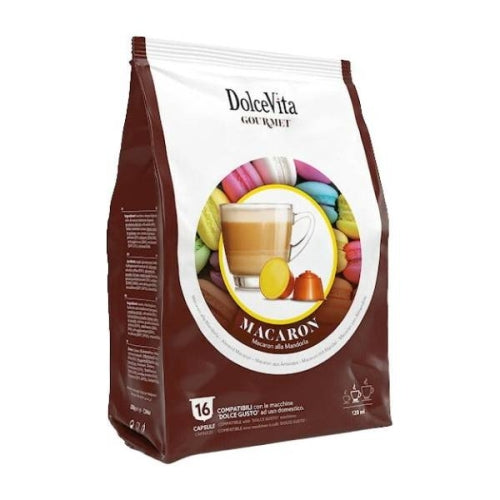 Dolce Vita Macaron Mandorla - Dolce Gusto ile uyumlu - 16 adet