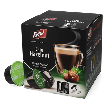 Fındıklı kahve - Café René Dolce Gusto için 16 kapsül.