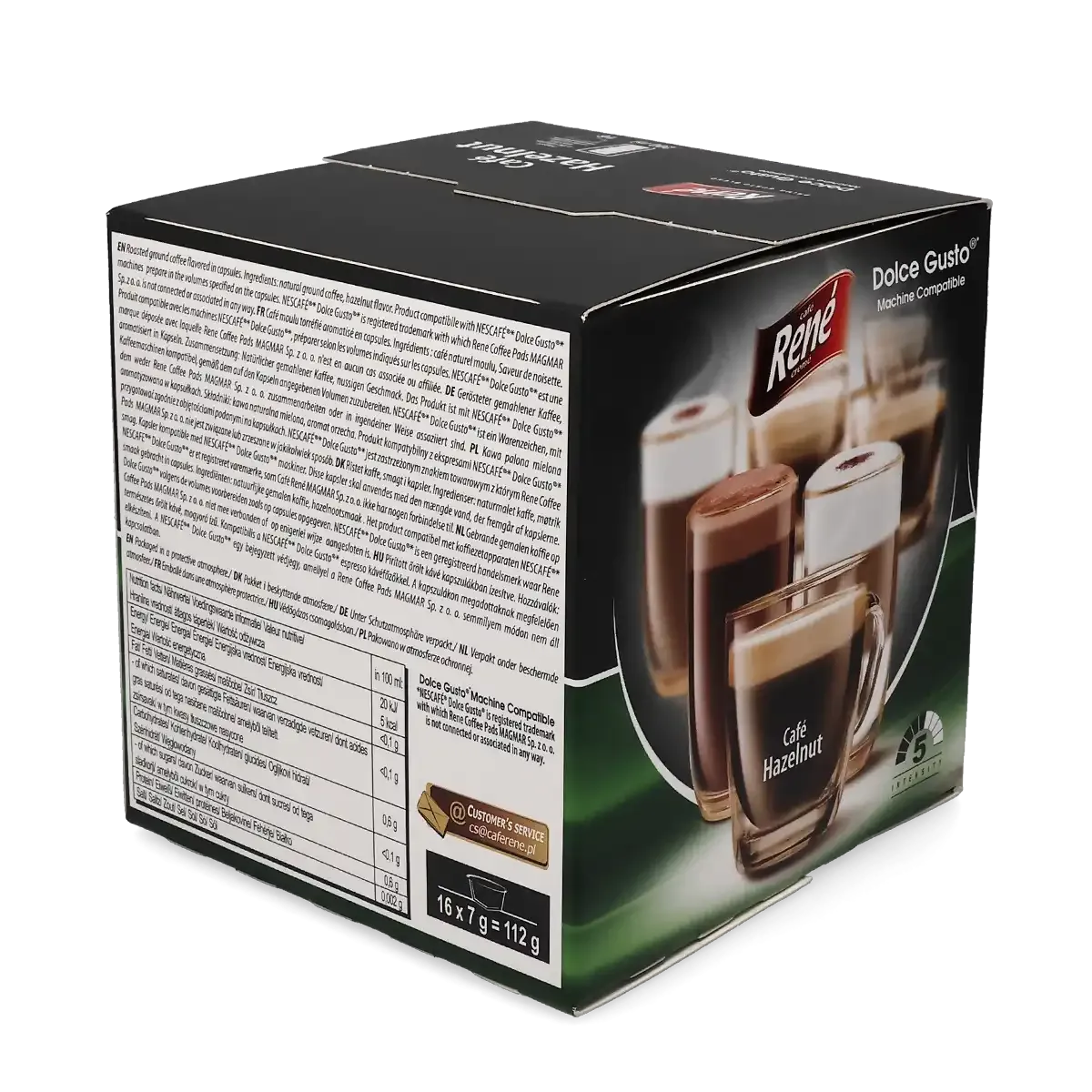 Fındıklı kahve - Café René Dolce Gusto için 16 kapsül.