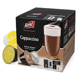 Cappuccino - Café René Dolce Gusto için 16 kapsül.