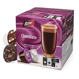 Sıcak çikolata - Café René Dolce Gusto için 16 kapsül.