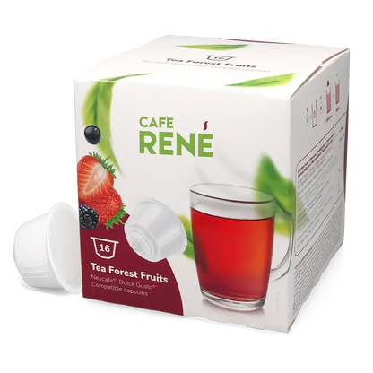 Meyveli çay - Cafe René Dolce Gusto için 16 kapsül.
