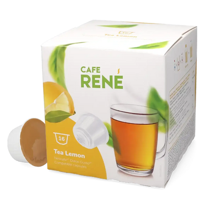 Limonlu çay - Cafe René Dolce Gusto için 16 kapsül.