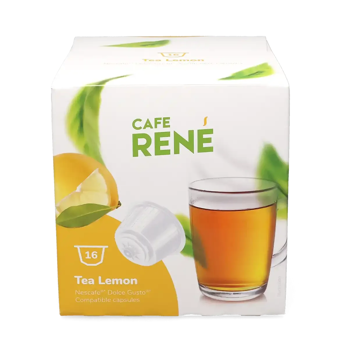 Limonlu çay - Cafe René Dolce Gusto için 16 kapsül.