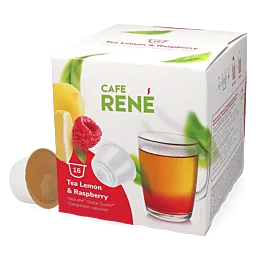 Limon ve ahududu çayı - Cafe René Dolce Gusto için 16 kapsül.
