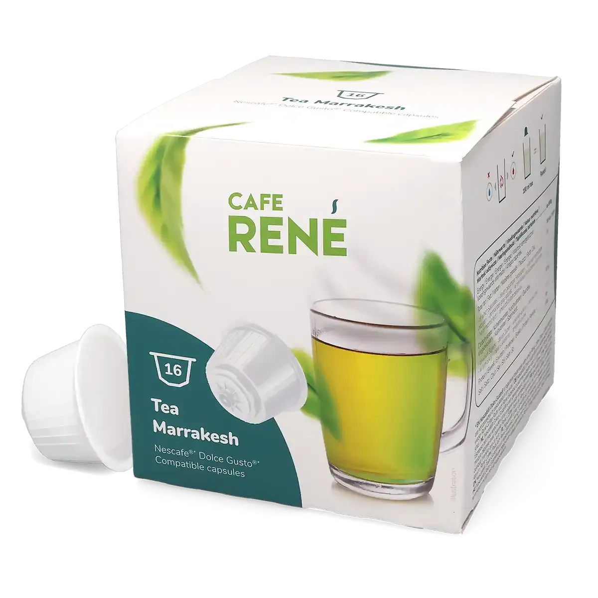 Marrakesh Çayı - Café René Dolce Gusto için 16 kapsül.