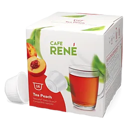 Şeftali çayı - Café René Dolce Gusto için 16 kapsül.