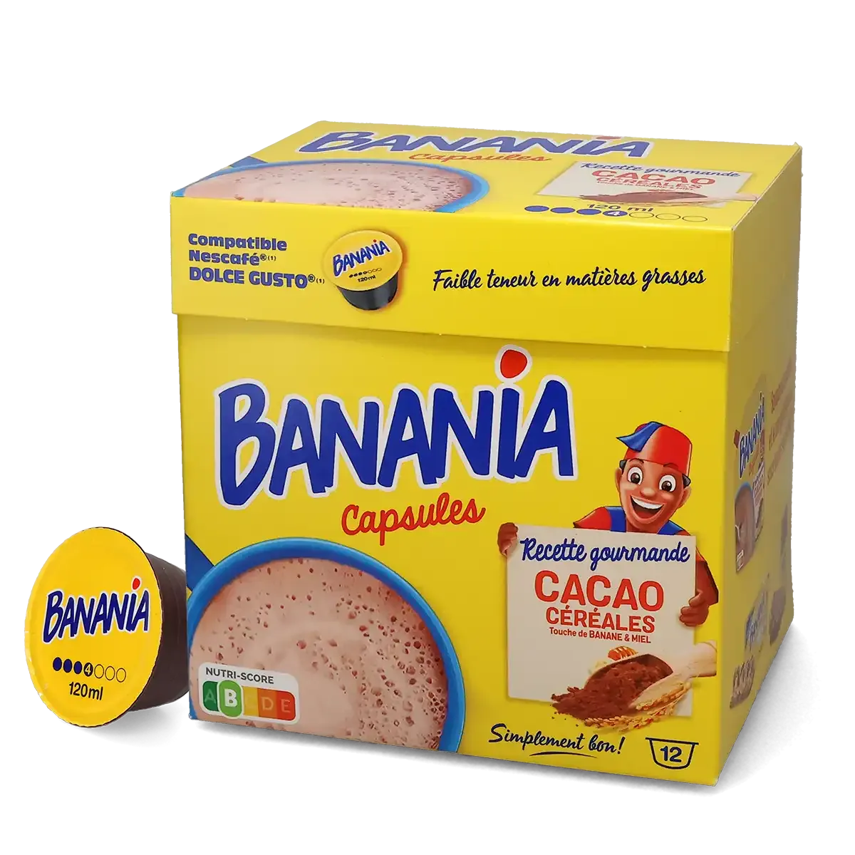 Sıcak çikolata - Banania Dolce Gusto için 12 kapsül