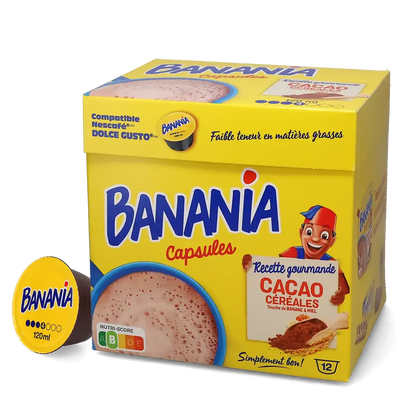 Sıcak çikolata - Banania Dolce Gusto için 12 kapsül
