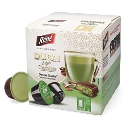Dubai tarzı çikolata Dolce Gusto için 16 kapsül.