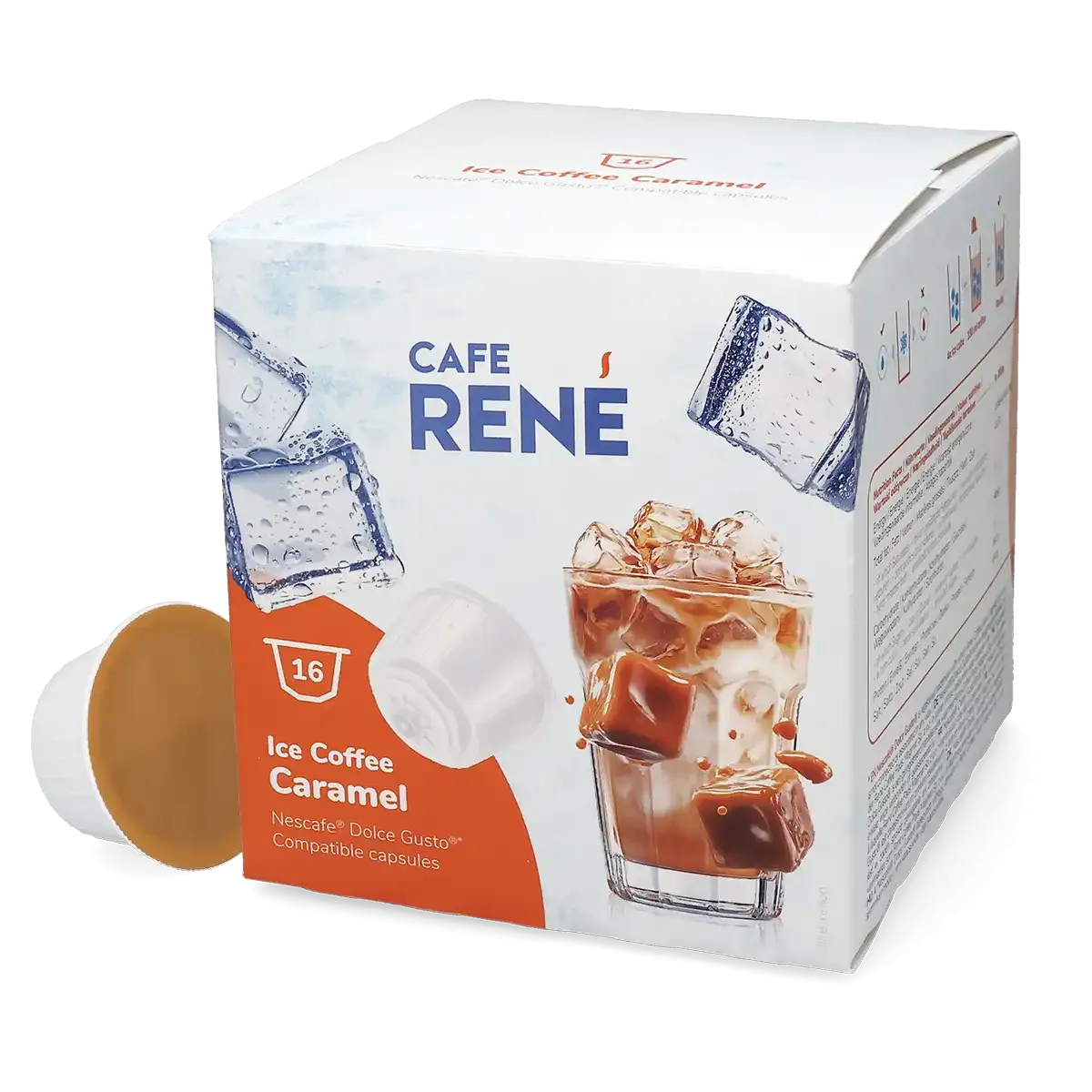 Buzlu Kahve Karamel Dolce Gusto için 16 kapsül.