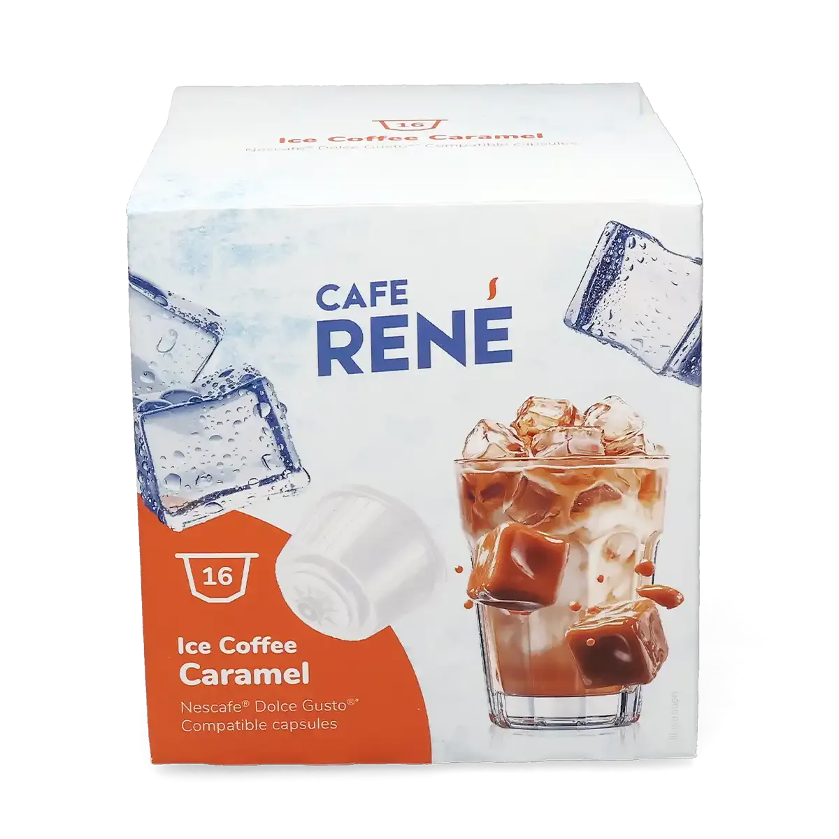Buzlu Kahve Karamel Dolce Gusto için 16 kapsül.