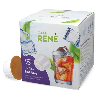 Earl Gray Buzlu Çay - Café Rene Dolce Gusto için 16 kapsül.
