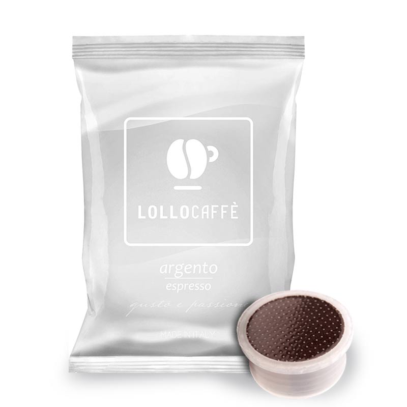 Lollo Argento Espresso Point - uyumlu kapsüller - 100 adet.