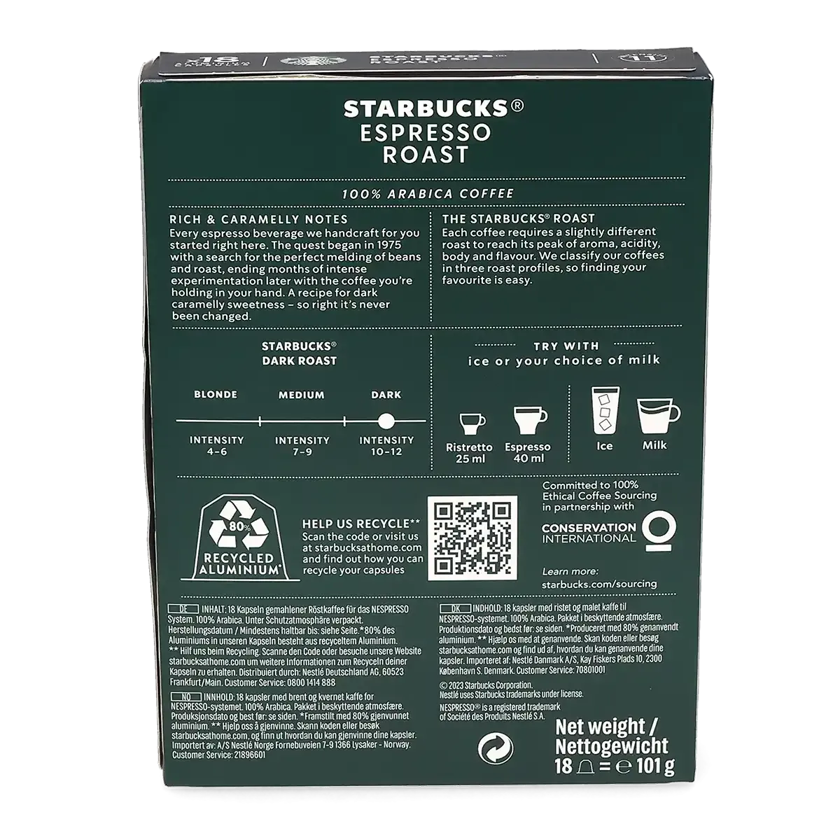 Espresso Kavrulmuşu 18 Starbucks® by Nespresso® kapsülü