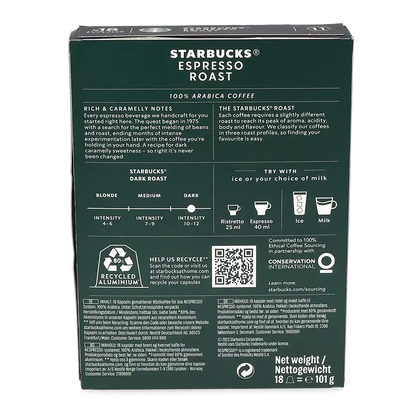 Espresso Kavrulmuşu 18 Starbucks® by Nespresso® kapsülü