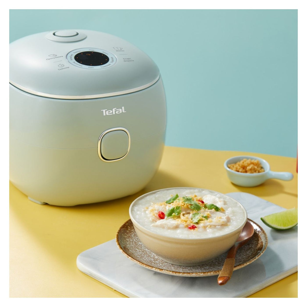 Tefal Pop RK5354E0 Çok Fonksiyonlu Pilav Pişirici, 350W, 0.7 L, 8 Programlı, Dijital Teknoloji, Sıcak Tutma Özelliği