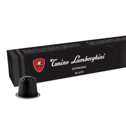 TONINO LAMBORGHINI SİYAH - Nespresso için uyumlu 10 adet kapsül