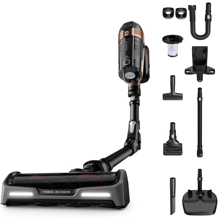Rowenta X-Force Flex 15.60 Kablosuz Dikey Süpürge - 80 Dakika Özerklik, LED Fırça