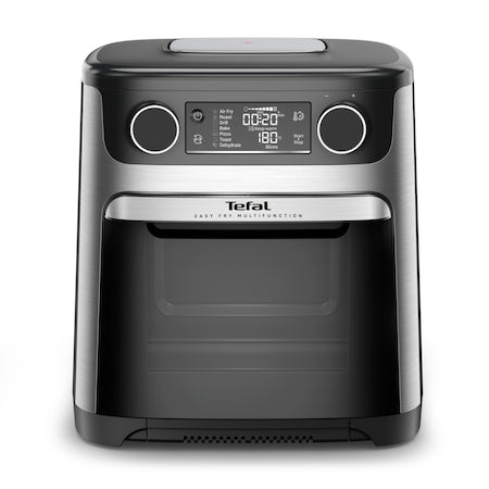 Tefal Easy Fry Çok Fonksiyonlu Hava Fritözü ve Fırın FW556DE0, 1800W, 15 l, 9 otomatik program, LCD ekran, Ekstra Çıtır teknolojisi, Ayarlanabilir sıcaklık, Gümüş/Siyah