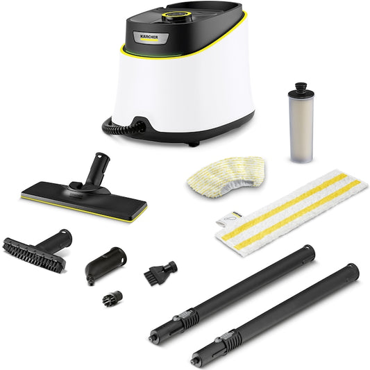 Buharlı temizleyici Karcher SC 3 Deluxe, 1.513-430.0, 1900W, 3.5 bar, Isınma süresi 0.5 dk., Beyaz/Siyah