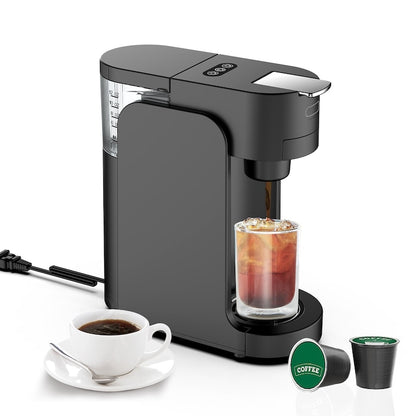 Golxmse mini espresso makinesi, 4 farklı boyutta, 350 ml kapasiteli, hızlı ısıtma teknolojisi, 250x120x272 mm, siyah