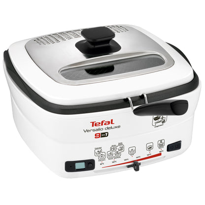 Tefal Versalio Deluxe 9'u 1 arada FR495070 model fritöz, 1600 W, 1 kg, Çıkarılabilir hazne