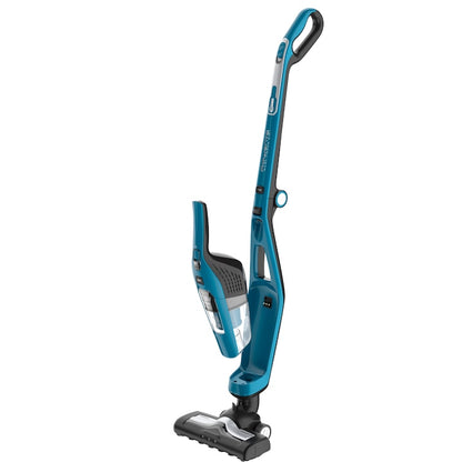 Rowenta RH6751WO Dikey Elektrikli Süpürge 2'si 1 Arada Çift Güçlü Siklonik, 48 W, 2 hız, 21,6 V, 75 dakika özerklik, 0,6 l hacim, Mavi/Siyah